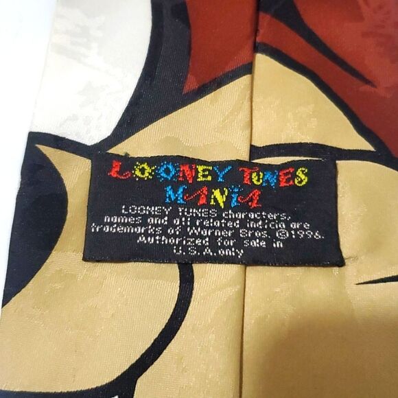 Vintage Looney Mania Tunes Taz Necktie - Picture 3 of 3
